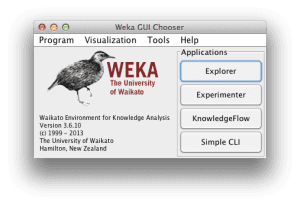Weka GUI Chooser