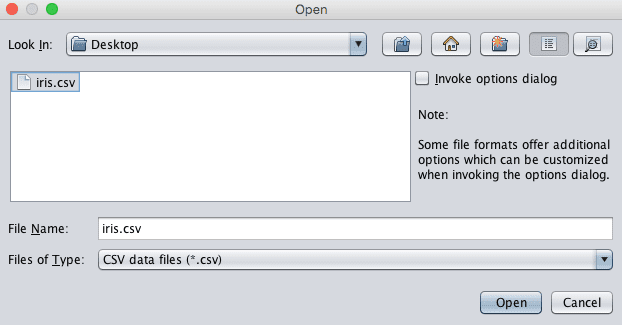 Load CSV In ARFF Viewer