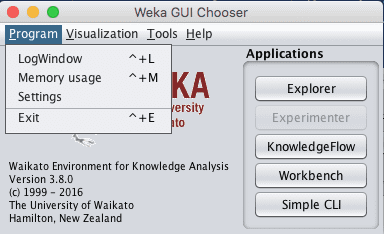 Weka Open Log