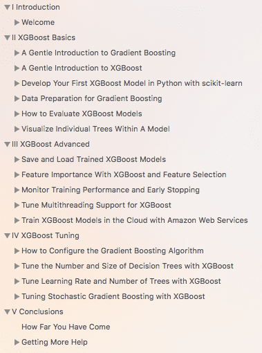 XGBoost With Python Table of Contents
