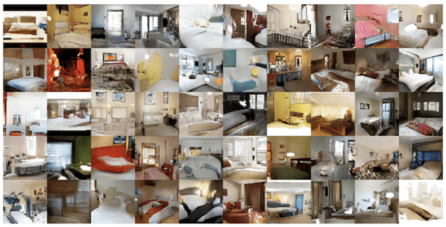 Example of GAN Generated Photographs of Bedrooms