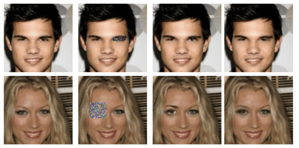 Example of GAN Reconstructed Photographs of Faces
