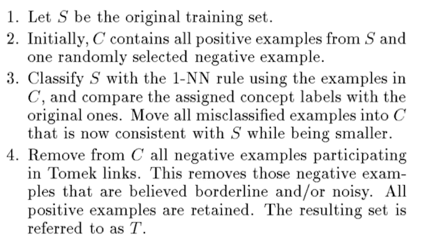 Overview of the One-Sided Selection for Undersampling Procedure