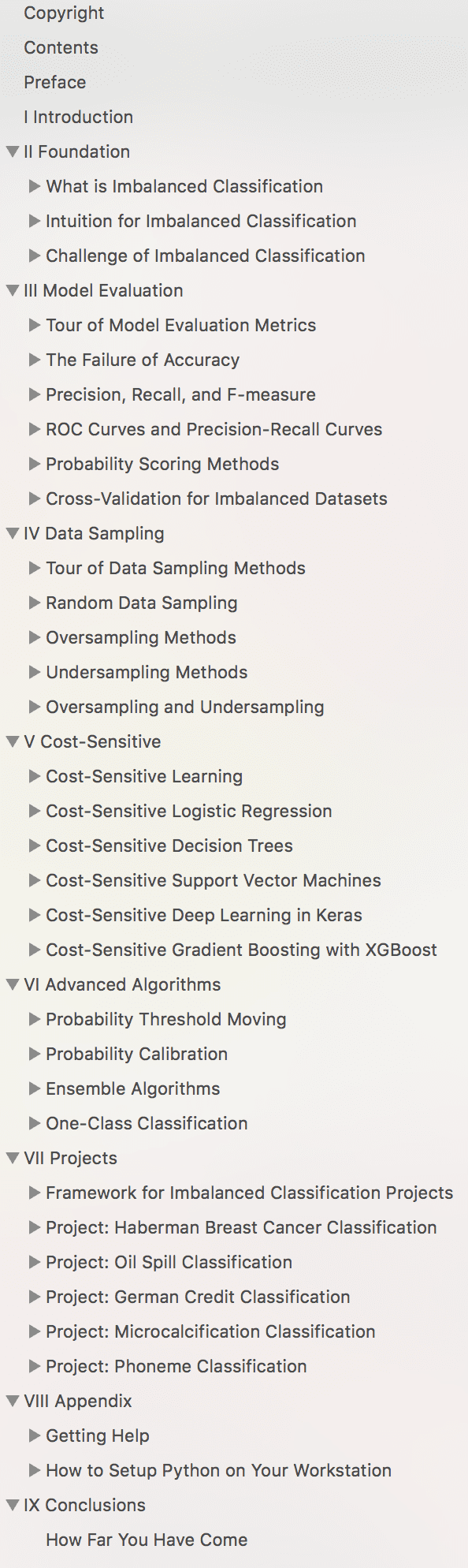 Imbalanced Classification with Python Table of Contents