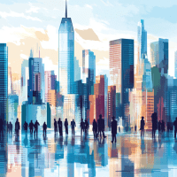 mlm-vector-graphic-design-illustration-style-financial-district
